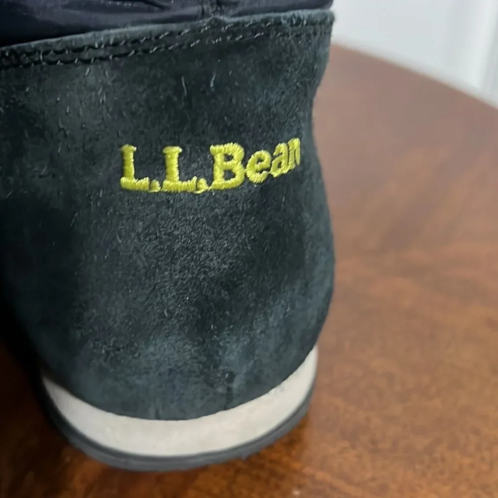 🔥🔥 L.L. Bean 284883 Carrabassett Fur Lace-Up Knee High Snow Boots‎ Women Sz 9M